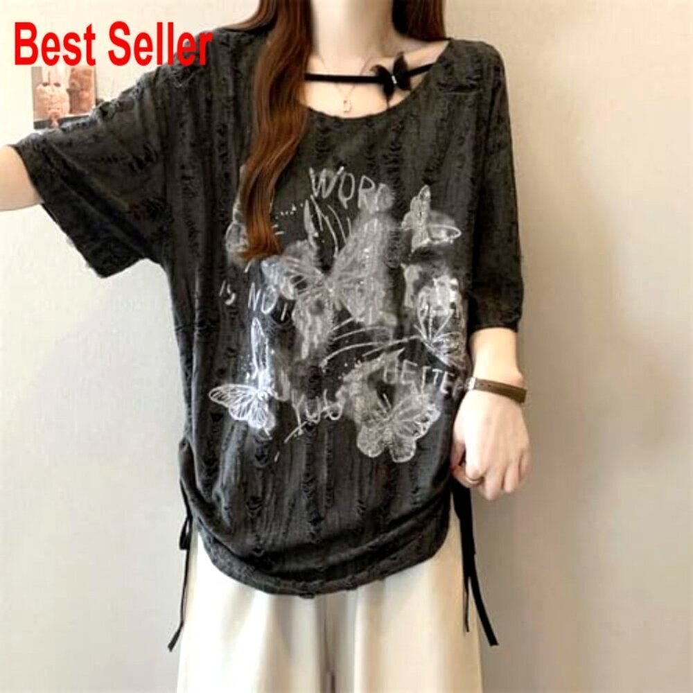 Y2K Emo Graphic Tee Vintage Grunge Style Short Sleeve T-Shirt for Kids - Picture 2 of 7